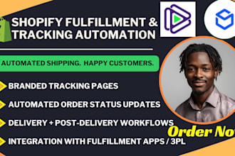 automate shopify fulfillment tracking shipping updates  and order workflows