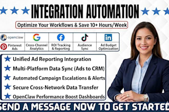integrate openclaw google ads facebook ads tiktok ads linkdin ads pinterest ads