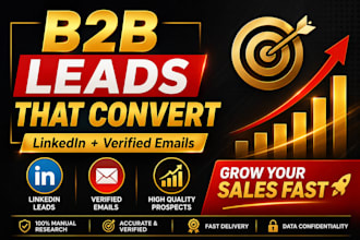 do b2b lead generation linkedin leads email list building for business sales