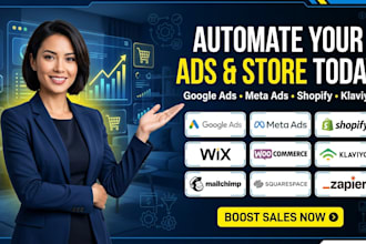 integrate google meta ads wix squarespace shopify woocommerce klaviyo mailchimp