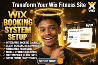 add a wix booking system to your fitness website
