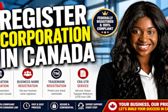 complete canada company registration, canada company formation, legal documents