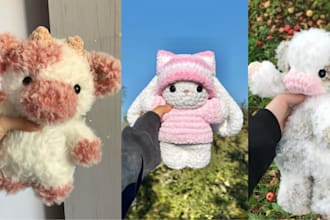 design custom plush toy cute plushies stuffed animal oc plush character crochet