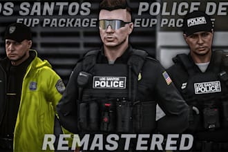 create custom fivem eup clothing packs for police, gangs, or civilians