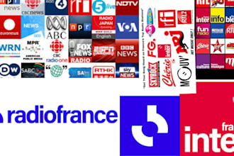 promote your song or ads organically on japan and germany, france radio stations