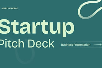create startup pitch deck for funding investor presentation