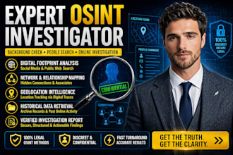 investigator for osint background check online investigation people search