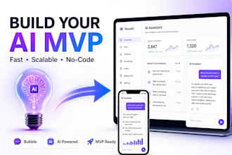 build a bubble mvp or ai saas app for your startup