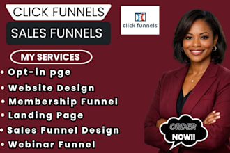 design a high converting sales funnel and landing page