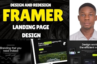design framer website, fix framer website, framer landing page, framer home page