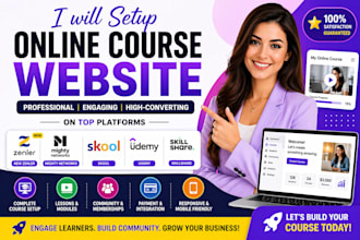 setup new zenler mighty networks skool udemy skillshare course creation website