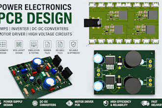 design pcb layout for high voltage power supply, motor driver, dc dc converters