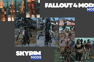 create fallout 4 or skyrim se armor, weapons with follower mods