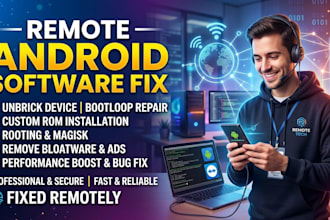 fix your smartphone software issues remotely android, ios