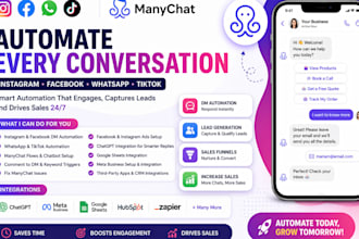 setup manychat automation for instagram dm chatbot and lead generation