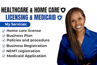 setup home healthcare, group home, non medical, nemt with license certificate