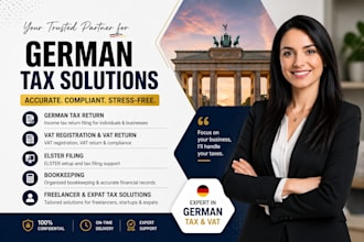 do german tax return vat elster filing and bookkeeping service