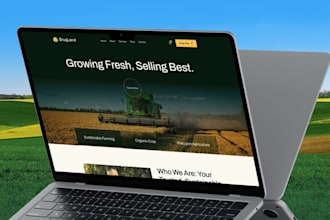 develop farmer website, agriculture gardening website, poultry fishpond website,