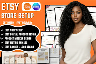 design etsy digital products, etsy shop setup, etsy products SEO and listings