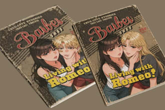 draw manga cover page anime manga comic book illustration manga comic pages