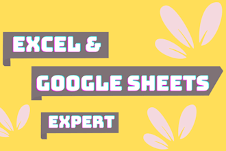 be your excel and google sheets expert