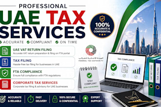 do uae vat return filing, tax filing, fta compliance, corporate tax services