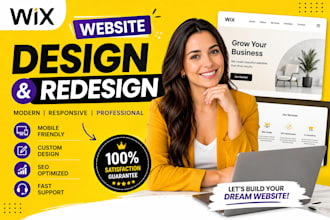 design wix website wix website redesign wix website development