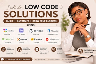 do kissflow jet admin cortea filemaker pro trackvia nintex kinton outsystem