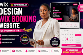 design wix booking website for appointments that converts wix scheduling website