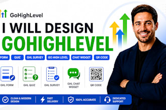 design a gohighlevel form quiz ghl survey go high level chat widget qr code