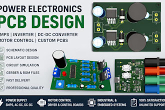 design power electronics pcb, smps, inverter, dc dc converter, motor control pcb