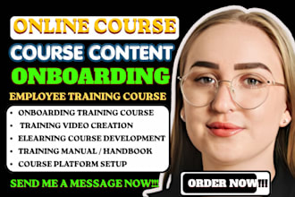 create onboarding training videos elearning course and sop manual