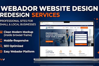 design, redesign webador website webador landing page and webador website design