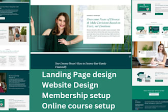 design kajabi website online course sales funnel landing page migration expert