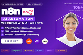 build n8n automation, ai agent automation workflow, n8n expert, ai agent