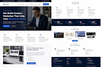 create a clean and professional website design