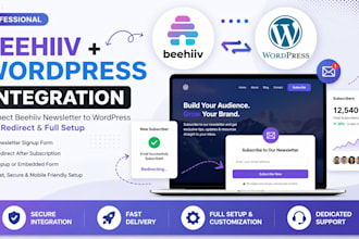 connect beehiiv newsletter to wordpress with redirect and full setup