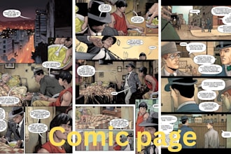 draw nsfw comic page comic book illustration graphics novel comic strip