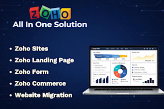 setup zoho sites, zoho landing page, zoho creator, zoho campaigns, zoho commerce
