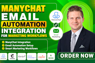 set up manychat email automation for marketing workflows