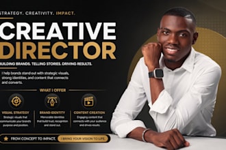 be a creative director for your brand, design strategy, content create