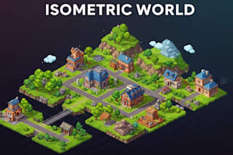 isometric game map, isometric tilemap, isometric tileset, pixel art game assets