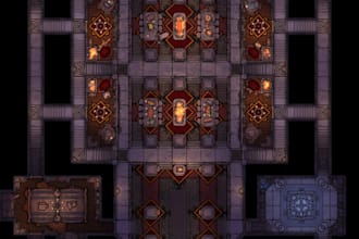 do well detailed rpg fantasy map, ttrgp game, quality battle map, custom dnd 5e
