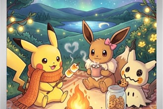 create a custom pokemon tcg illustration for your collection