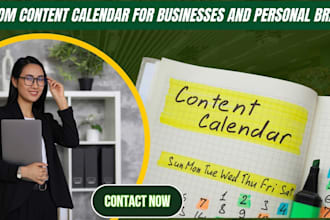 do engaging social media content calendar for x, tiktok, instagram facebook shop