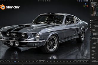 do realistic 3d car model and 3d vehicle model for games rendering and 3d print