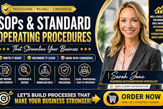 write sops and standard operating procedures for small business operations