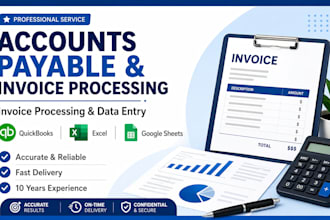 do accounts payable, invoice processing and data entry