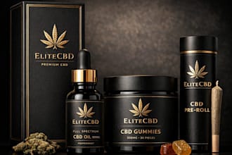 design luxury cannabis packaging and premium cbd brand identity