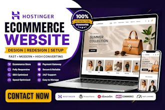 do hostinger ecommerce website online store hostinger website builder store web